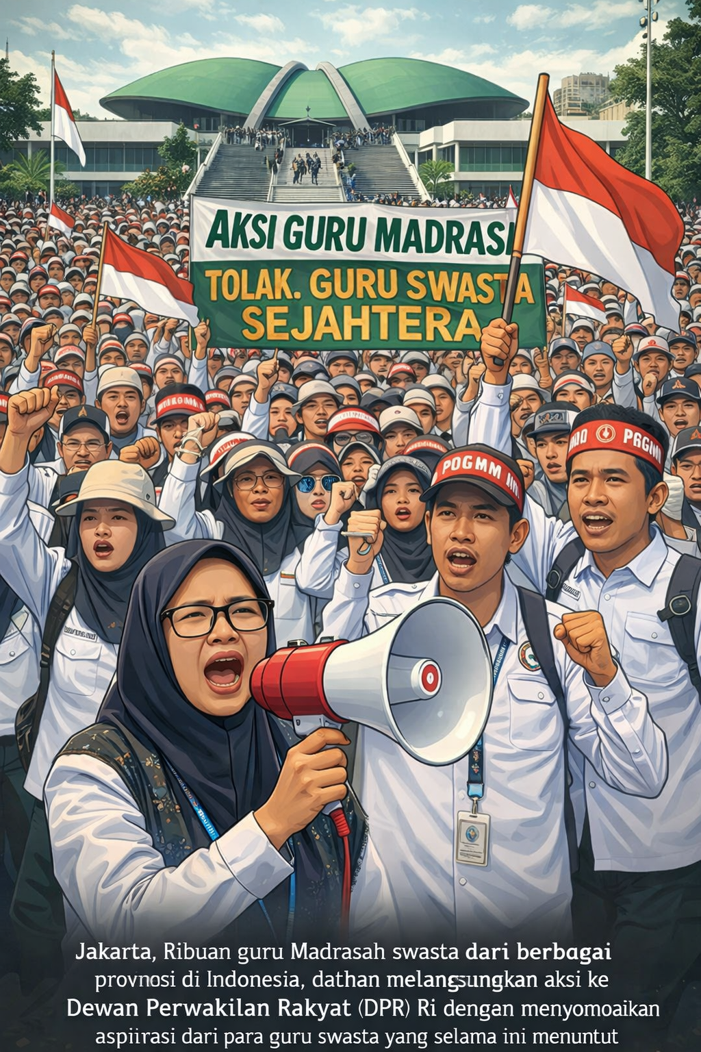 Ribuan Guru Madrasah Swasta