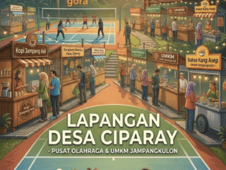 Lapangan BTM Desa Ciparay Jadi Pusat Olahraga dan Penggerak UMKM Jampangkulon
