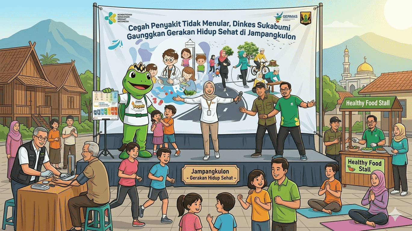Dinkes Sukabumi Gaungkan Gerakan Hidup Sehat di Jampangkulon