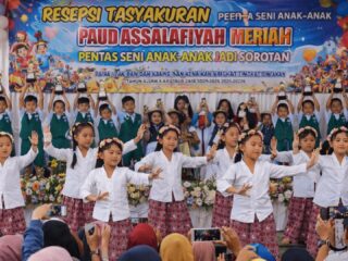 RESEPSI TASYAKURAN PAUD ASSALAFIYAH MERIAH, PENTAS SENI ANAK-ANAK JADI SOROTAN
