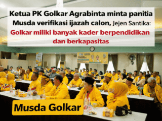 Ketua PK Golkar Agrabinta minta panitia Musda verifikasi ijazah calon