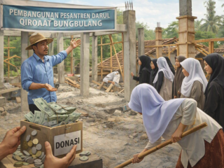 Pembangunan Pesantren Darul Qiroaat Bungbulang Tersendat, Pengelola Harap Uluran Tangan Donatur dan Pemerintah