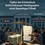 TIPIKOR DAN KRIMINALISASI - Ketika Kekuasaan Disalahgunakan Untuk Kepentingan Pribadi